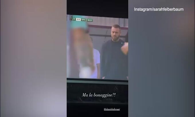 Esordio per De Rossi, gli auguri della moglie in tribuna