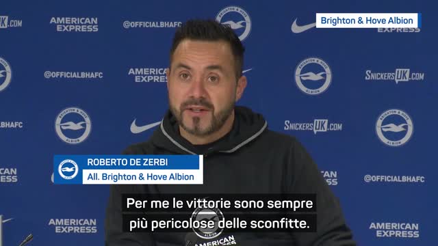 De Zerbi: " Brighton, se vuoi crescere dimentica il Chelsea"