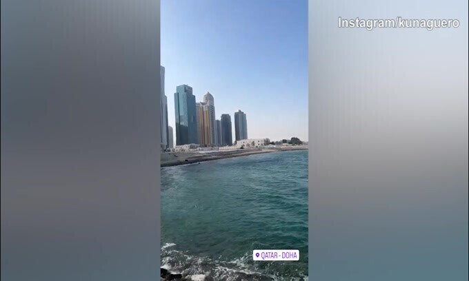 El Kun Aguero a Doha in attesa del Mondiale