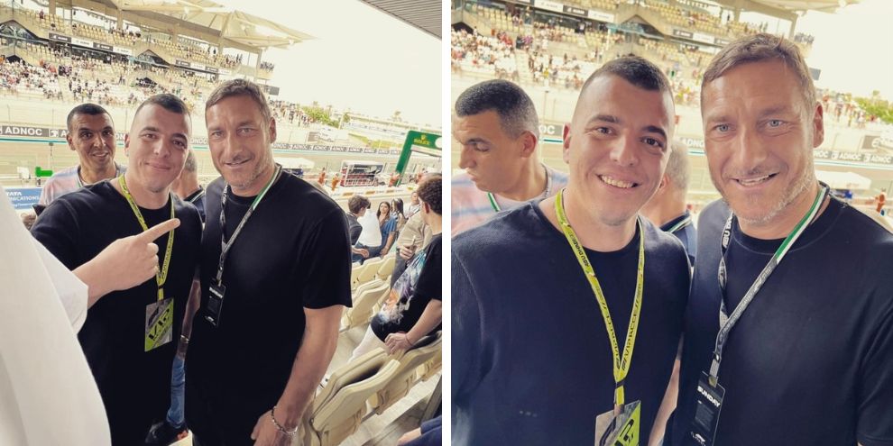 In attesa di volare in Qatar per alcuni appuntamenti legati al Mondiale, ieri Totti è stato nel paddock del Gran Premio di Abu Dhabi. Tra gli altri presenti il suo amico Jacobs, poi Guardiola e Usain Bolt.