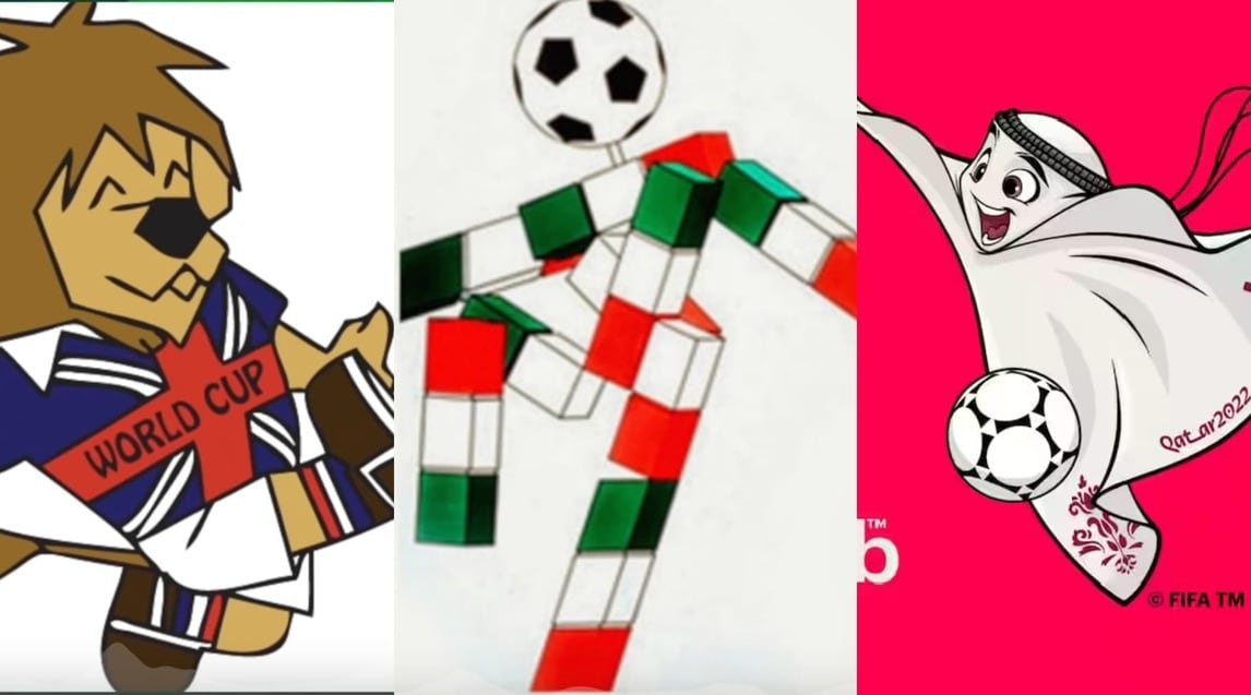 Mondiali, da Inghilterra 66 a Qatar 2022: tutte le mascotte, qual è la più bella?