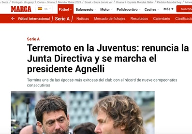 "Terremoto Juve!" e "Tsunami": le dimissioni del CdA sulla stampa estera