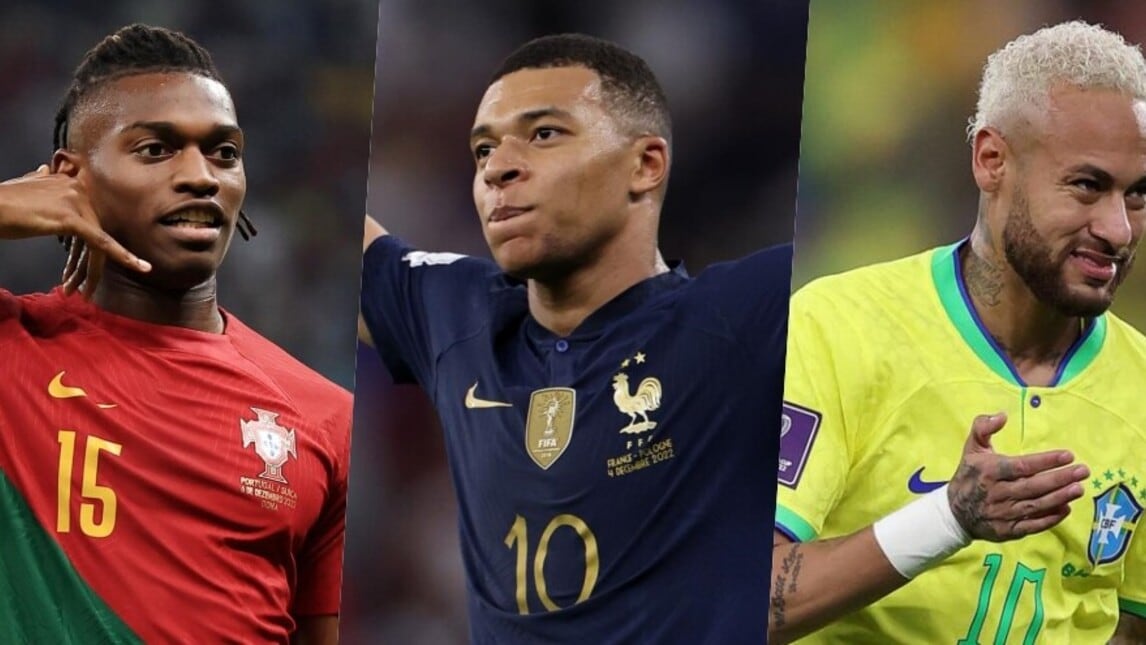 Liao, Mbappé e Neymar estão entre os 30 jogadores mais caros das quartas de final da Copa do Mundo