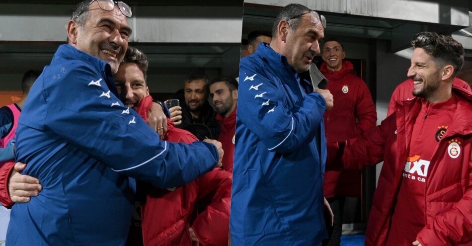 Lazio Sarri E L incontro Con Mertens Foto E Sorrisi Sui Social
