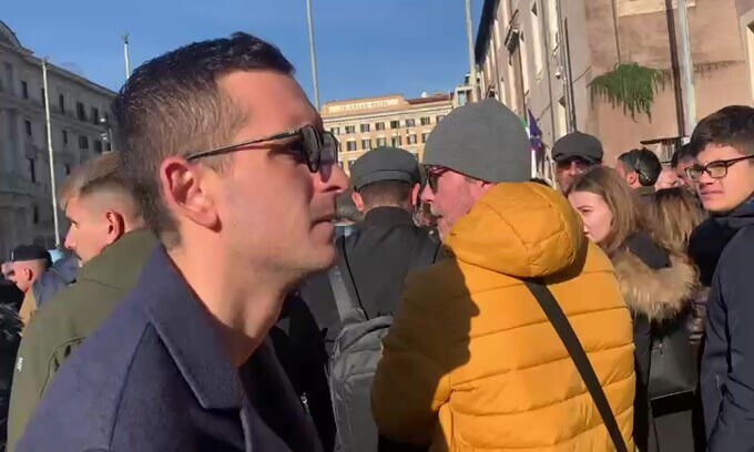 L'arrivée de Roberto Mancini pour les funérailles de Mihajlovic
