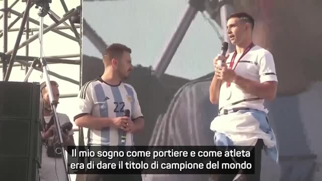 "El Dibú" Los héroes de Martínez en Argentina: "Mi sueño es ganar para Messi"