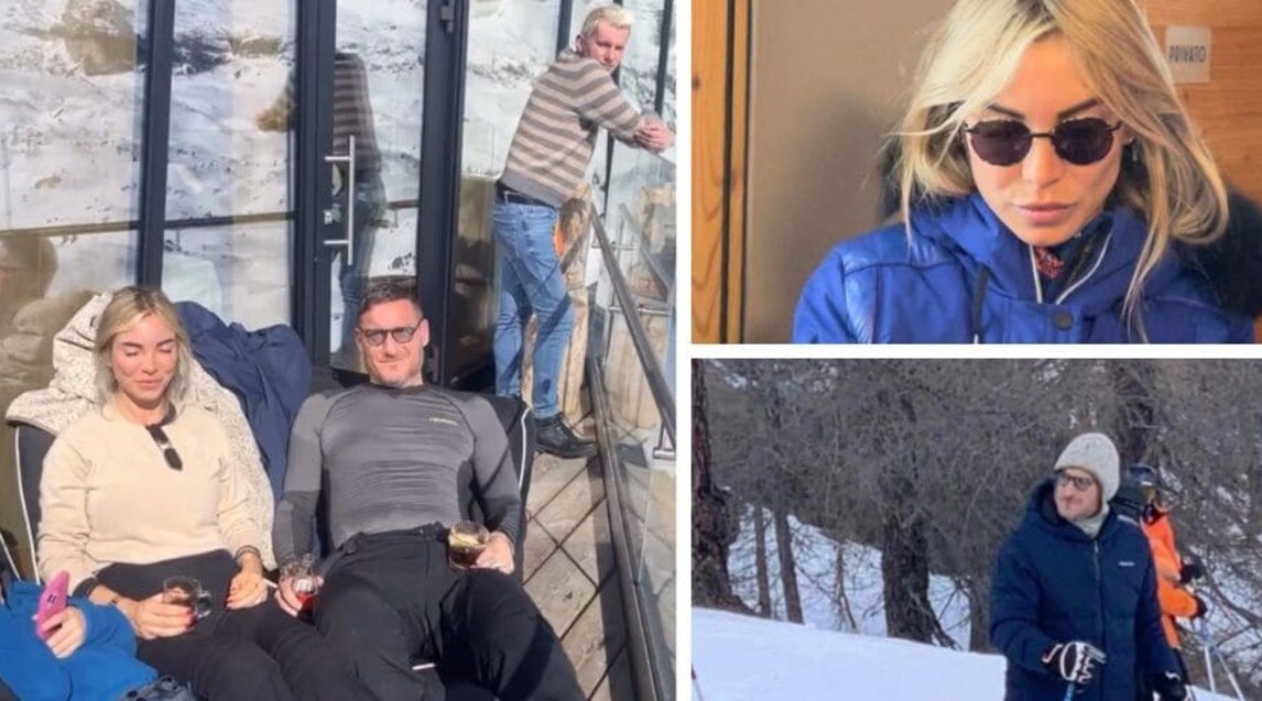 Totti e Noemi, ultime ore a Madonna di Campiglio: tra selfie e balli, il loro show
