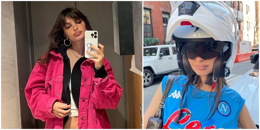 Emily Ratajkowski tifa Napoli: il post social fa impazzire i tifosi