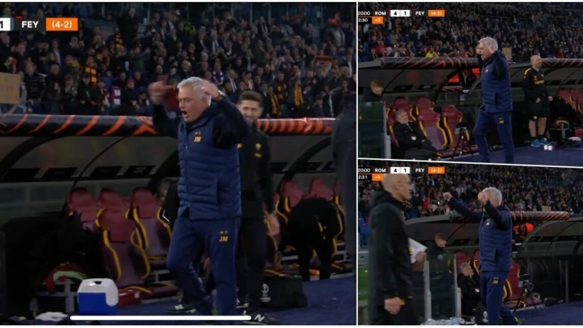 Mourinho impazzisce di gioia: fa festa con i tifosi della Roma