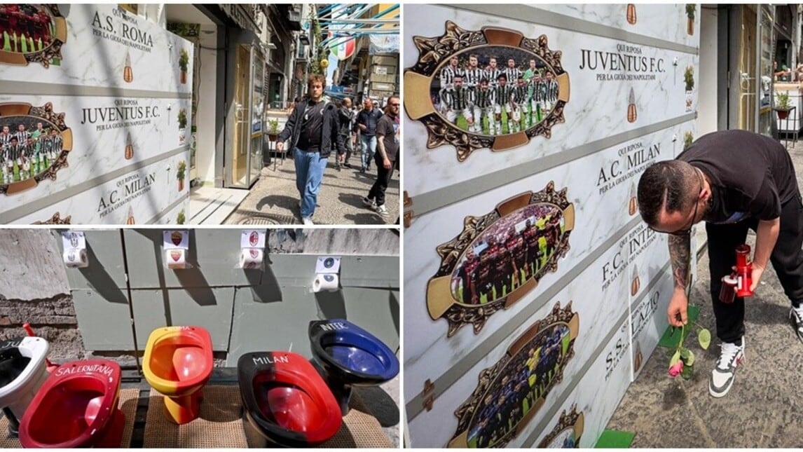 Scudetto Napoli, orgoglio e sfottò: in centro tutto pronto per la festa