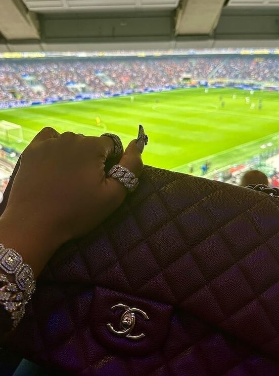 Megan Thee Stallion a San Siro, per assistere ad una partita dell'Inter