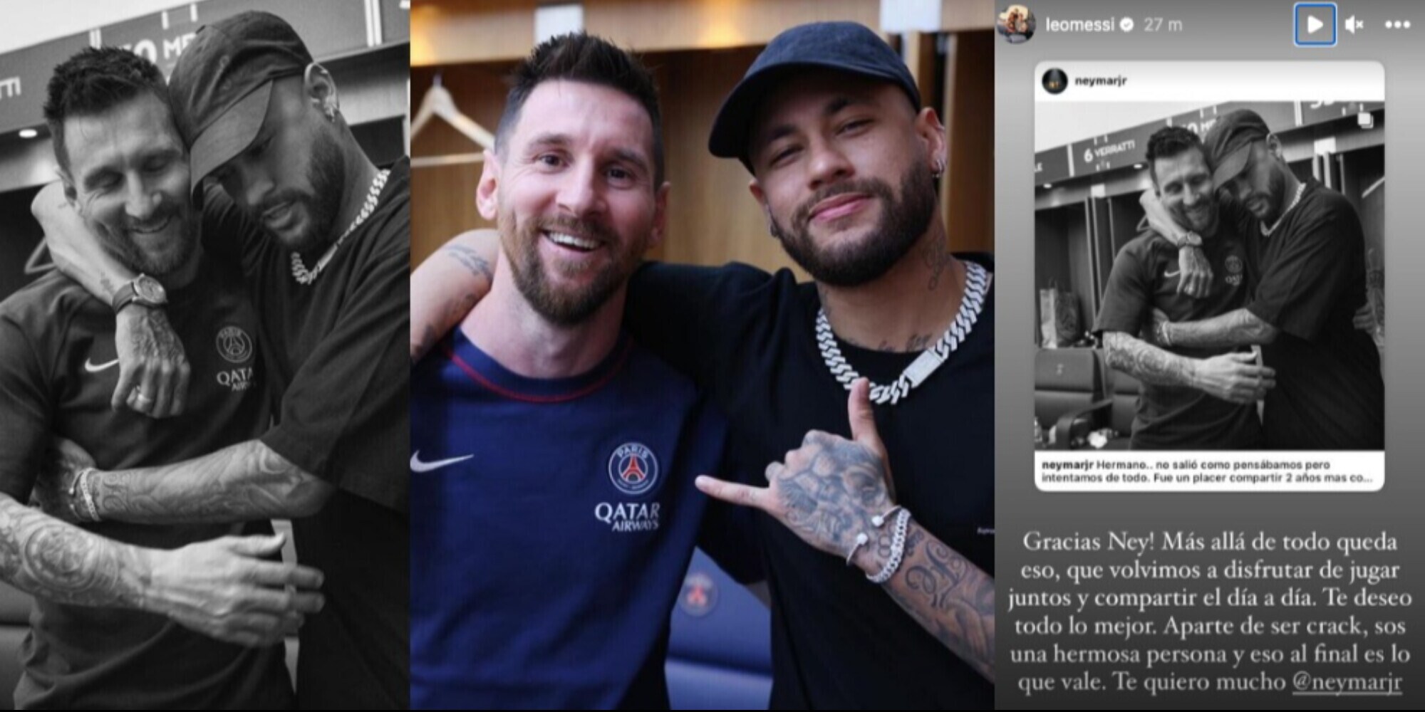 Neymar saluta Messi con un rimpianto 