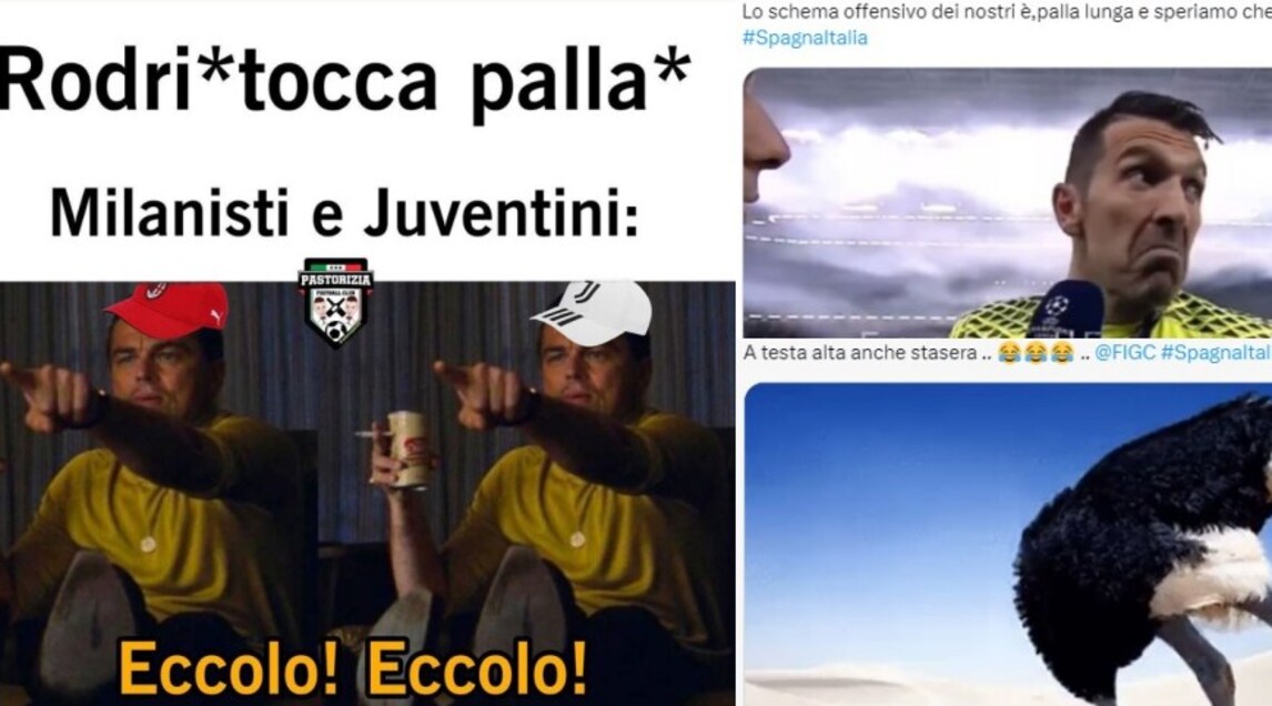 Italia ko in Nations League contro la Spagna: le ironie invadono il web 