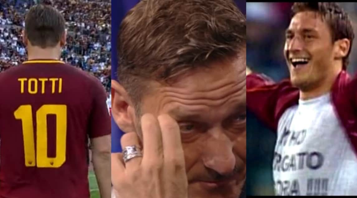 Totti, emozione incontenibile: in lacrime per una foto con la Roma