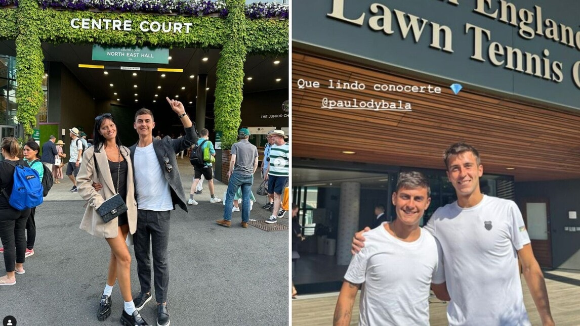 Dybala a Wimbledon con la sua Oriana: "Esperienza fantastica"
