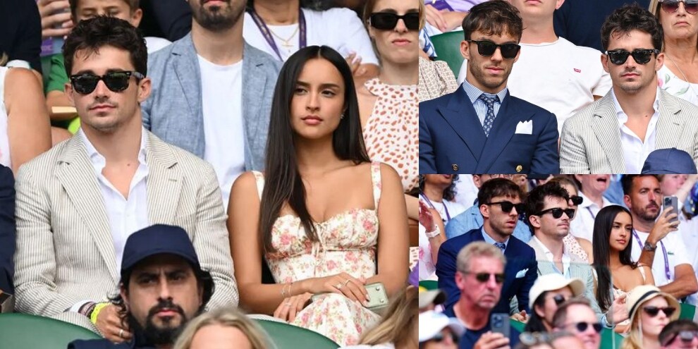 Leclerc, fuga d'amore a Wimbledon: beccato con la nuova fidanzata