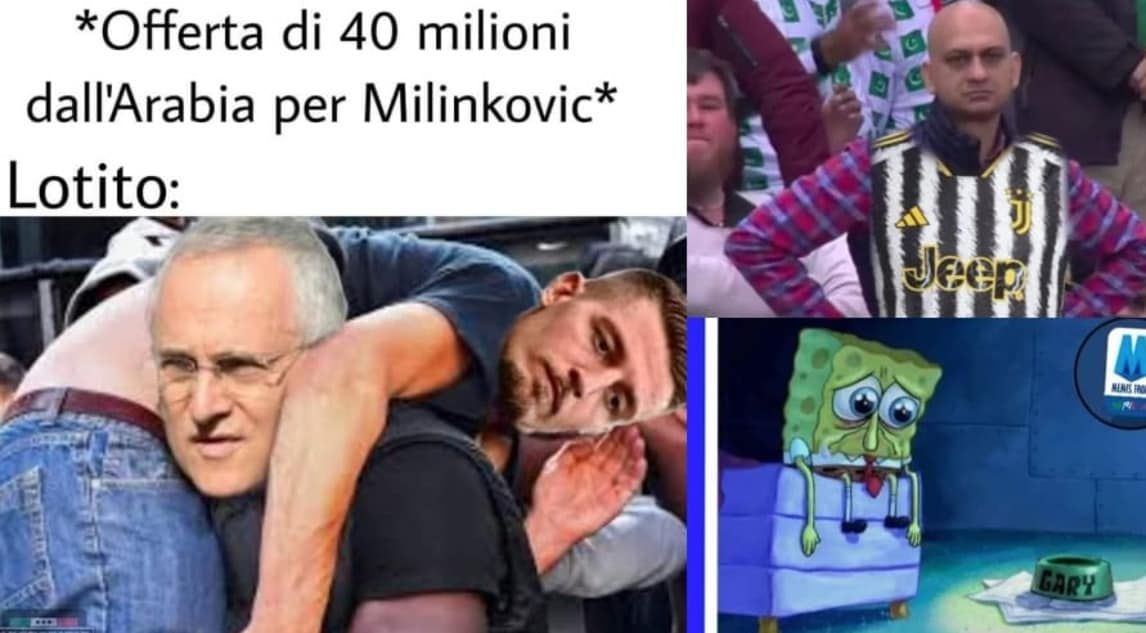 Milinkovic dalla Lazio all'Arabia scatena le ironie social