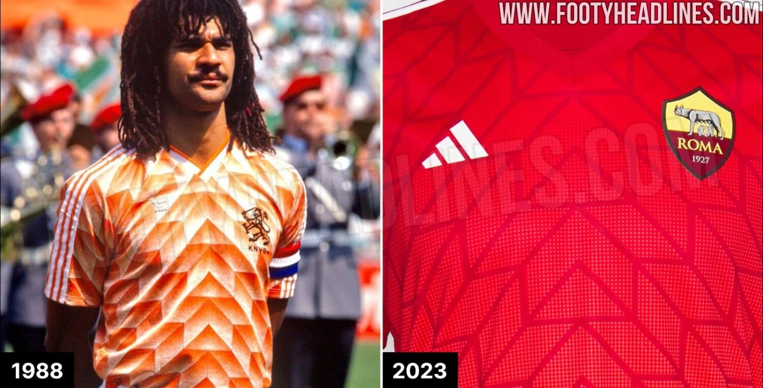 Roma, svelata la nuova maglia pre gara ispirata all'Olanda del 1988