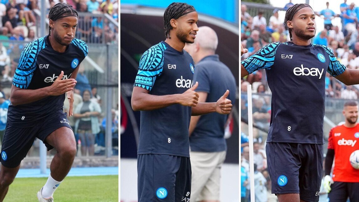 Cajuste subito in campo: le foto del nuovo acquisto del Napoli