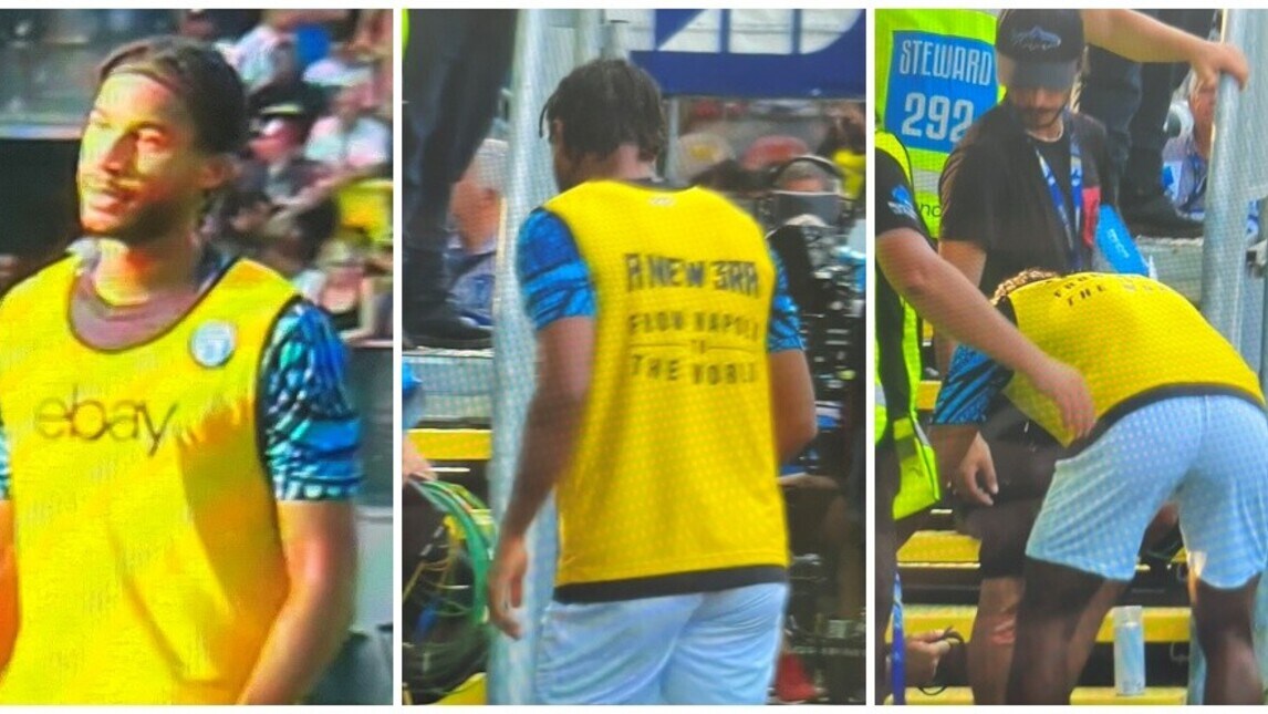 Il curioso incidente di Cajuste: colpisce un fotografo a bordocampo