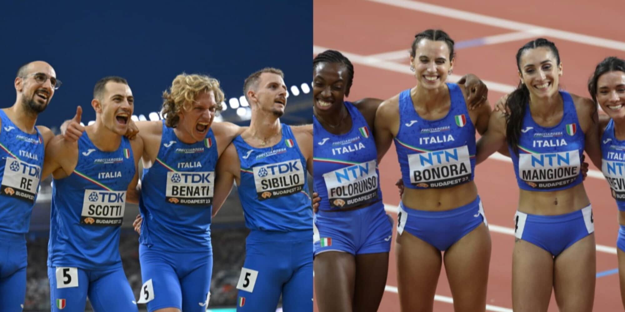 Mondiali atletica, staffetta 4x400 maschile e femminile orario e dove
