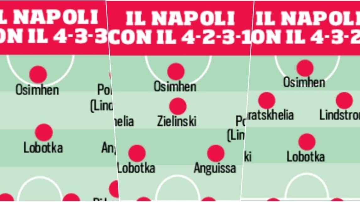 Lindstrom cambia il Napoli: le tre nuove formazioni di Garcia