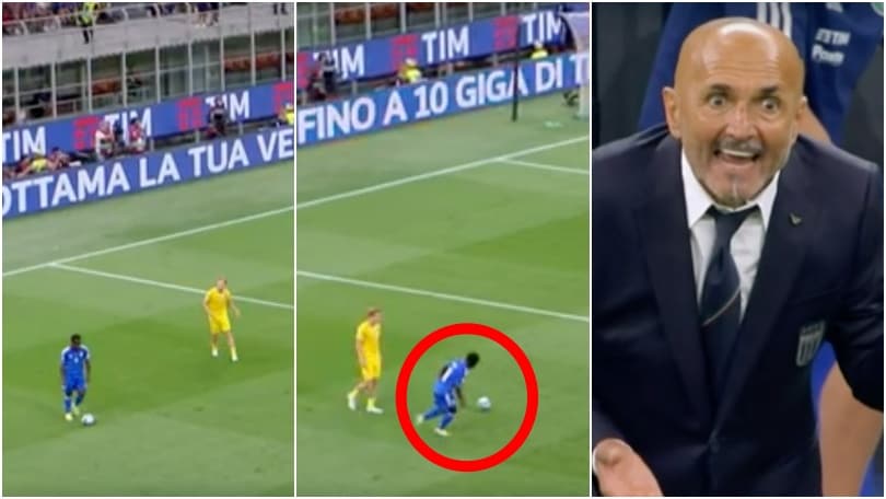 Spalletti furioso con Gnonto: "Non gliela devi ridare!". Cosa è successo