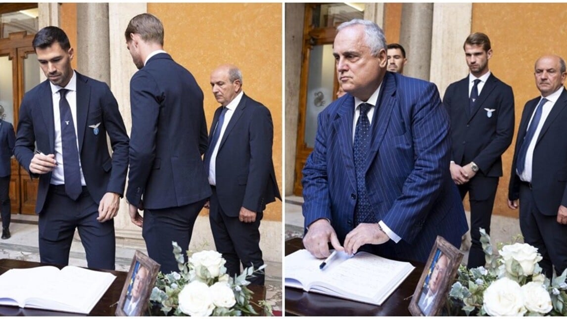 Napolitano, alla camera ardente Lotito e una delegazione della Lazio