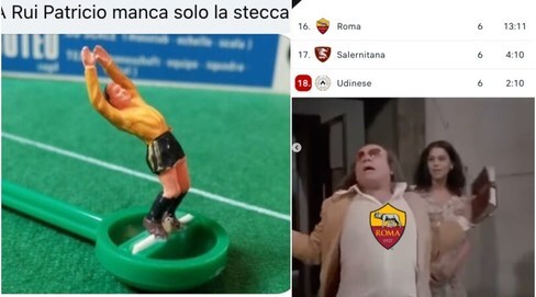 La Roma crolla a Marassi contro il Genoa: sul web spuntano tantissime ironie