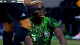 Osimhen, infortunio con la Nigeria sotto gli occhi di Mancini