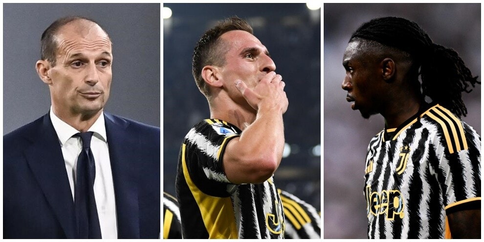 Juve-Milan, match probable d'Allegri : de la place pour la paire Milik-Kean
