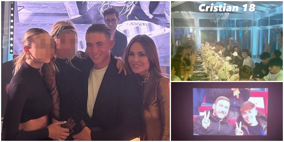 La festa a sorpresa per i 18 anni di Cristian Totti: ecco chi c'era