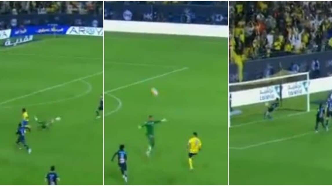 Cristiano Ronaldo, gol incredibile contro l'Al Akhdoud: la fotosequenza