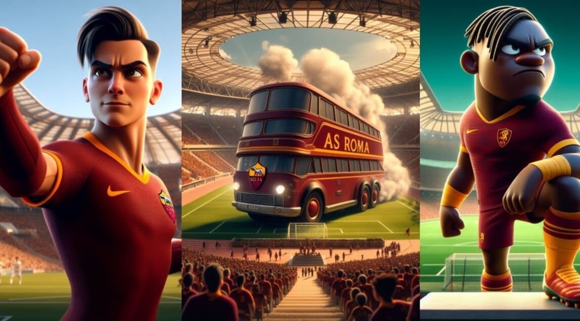 Da Dybala a Lukaku: ecco i giocatori della Roma in versione Disney
