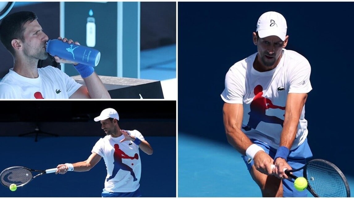Australian Open, così Djokovic si prepara a difendere il titolo