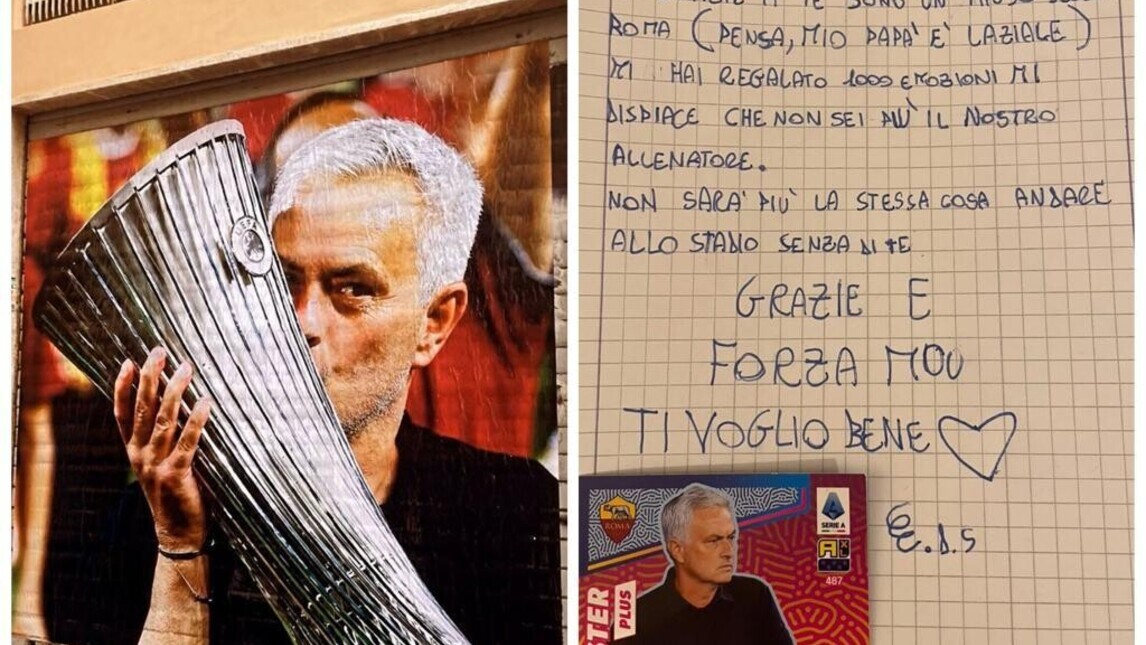 Roma non dimentica Mourinho: tutte le dediche dei tifosi