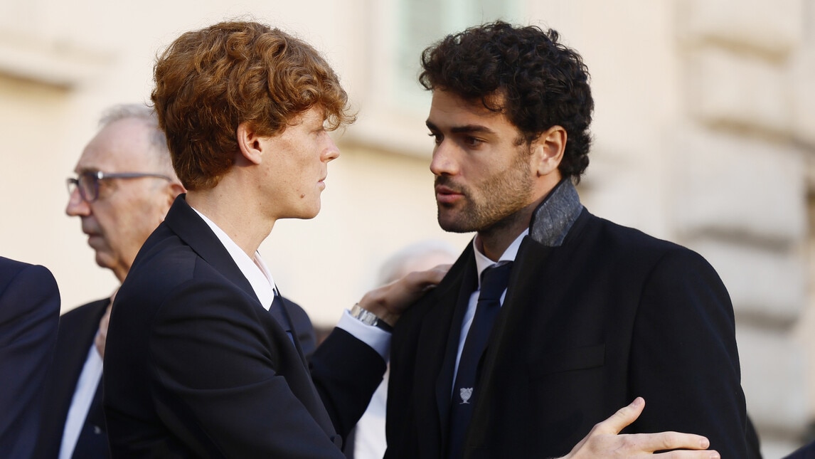 Sinner e Berrettini, che abbraccio al Quirinale