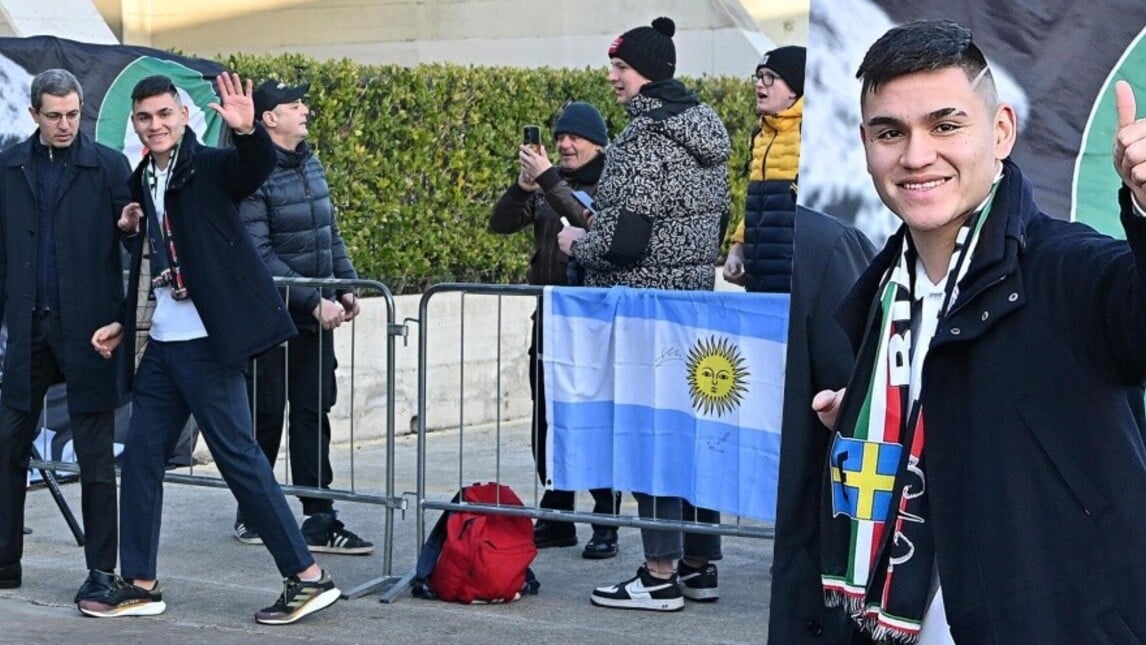 Alcaraz, visite mediche con la Juve con la bandiera dell'Argentina