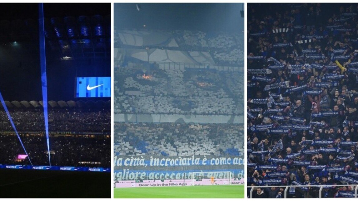 Inter-Juve, la coreografia da brividi della Curva Nord