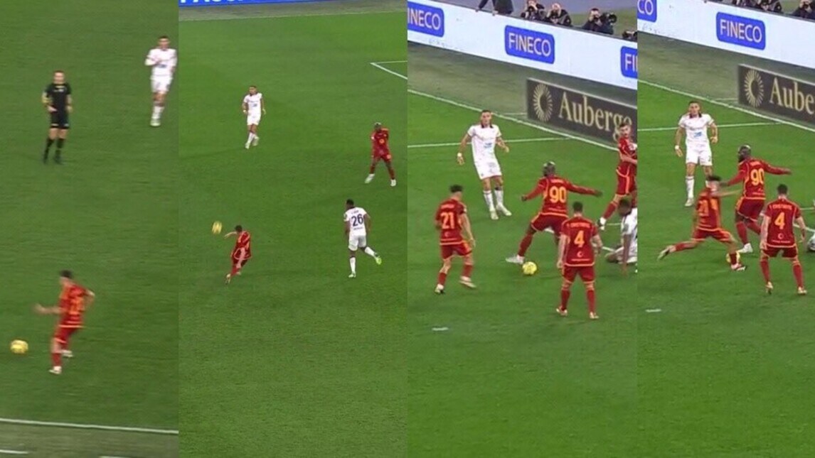 Spettacolare azione della Roma: la fotosequenza del gol di Dybala