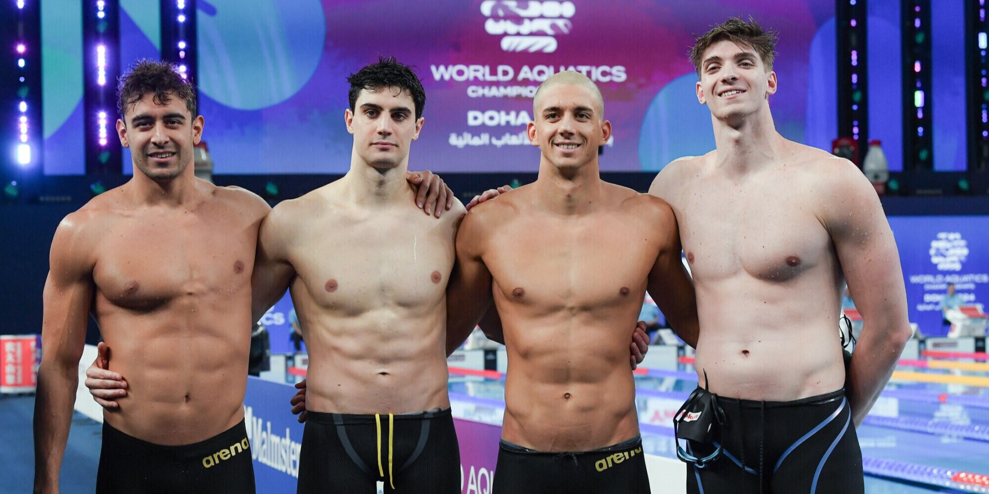 Mondiali nuoto, splendido argento dell'Italia nella staffetta 4x100