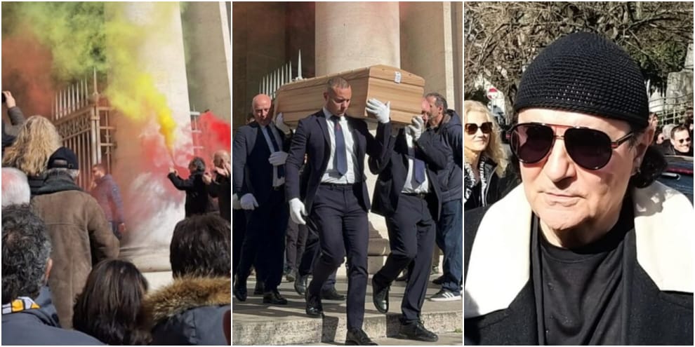 Mandolesi, commozione al funerale: presenti ex calciatori, artisti, giornalisti e tanti tifosi
