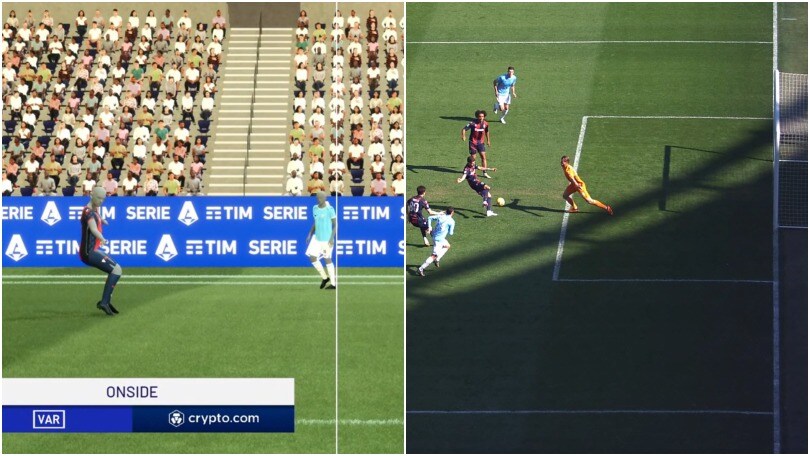 Lazio-Bologna, l'incredibile errore della difesa sul pari di El Azzouzi