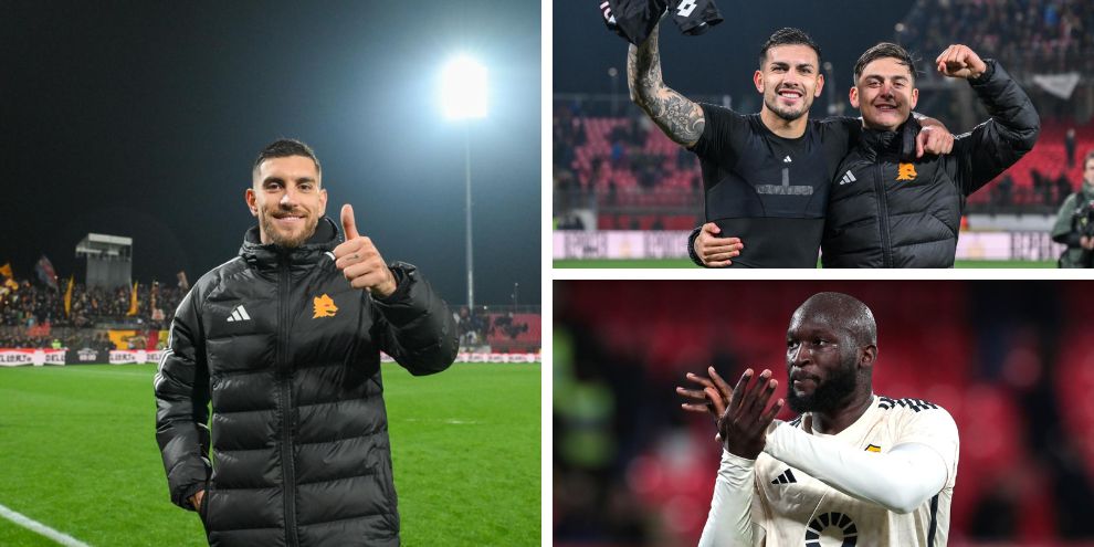 Roma, le foto più belle della festa a Monza con i 2500 tifosi