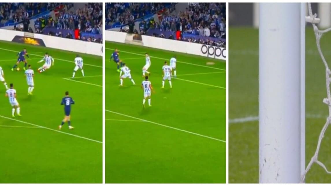 Mbappé sfonda la rete: gol pazzesco in Real Sociedad-Psg. La fotosequenza