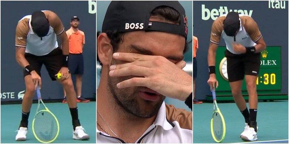 Berrettini vicino al collasso a Miami: “Oddio”, gelo in telecronaca
