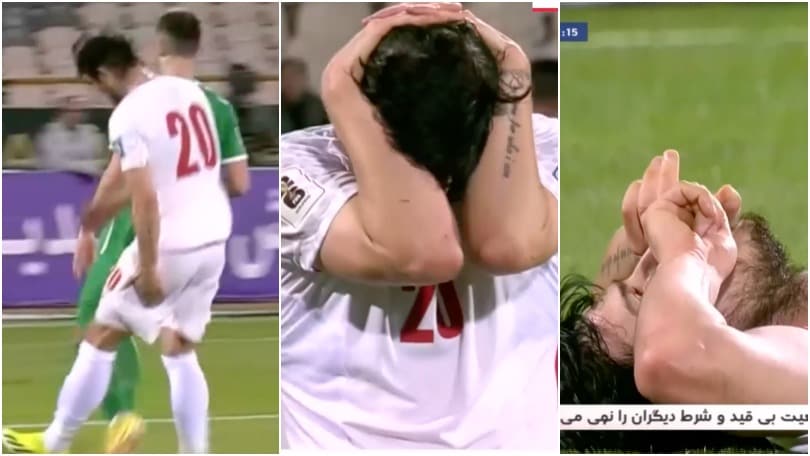 Azmoun si fa male con l'Iran e esce disperato: la Roma in ansia