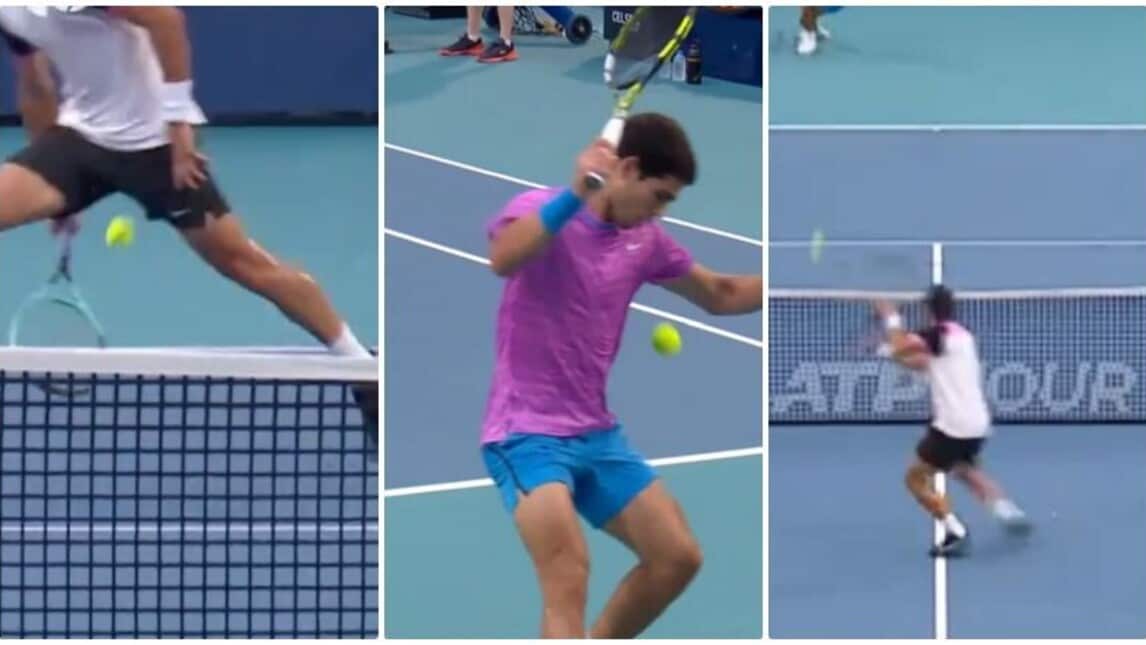 Musetti-Alcaraz, lo scambio da record fa il giro del mondo