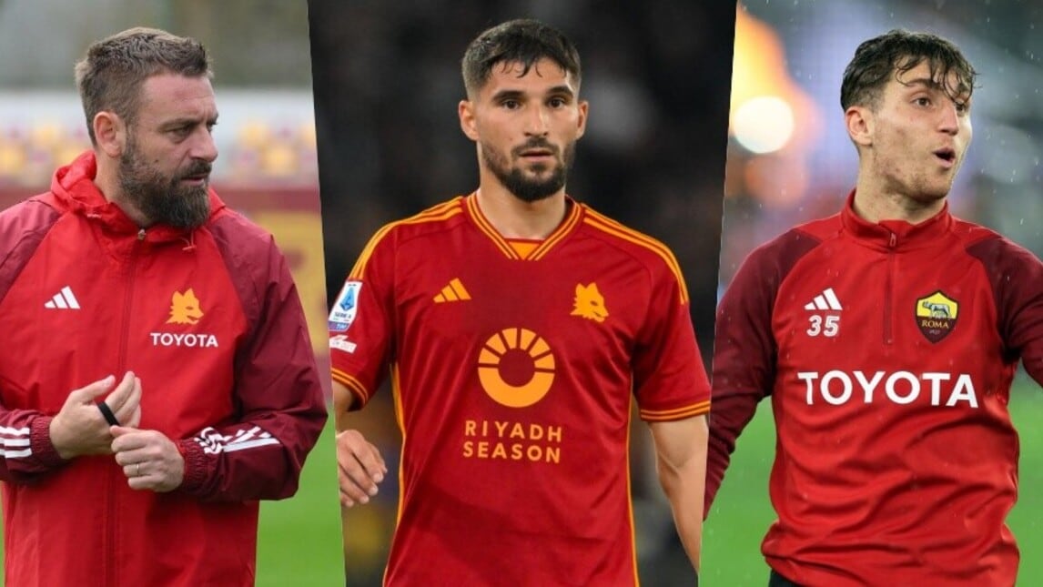 Roma, la probabile formazione di De Rossi contro il Lecce