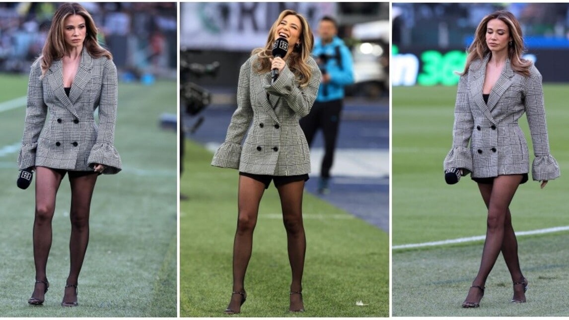 Lazio-Juve, Diletta Leotta incanta sul terreno dell'Olimpico